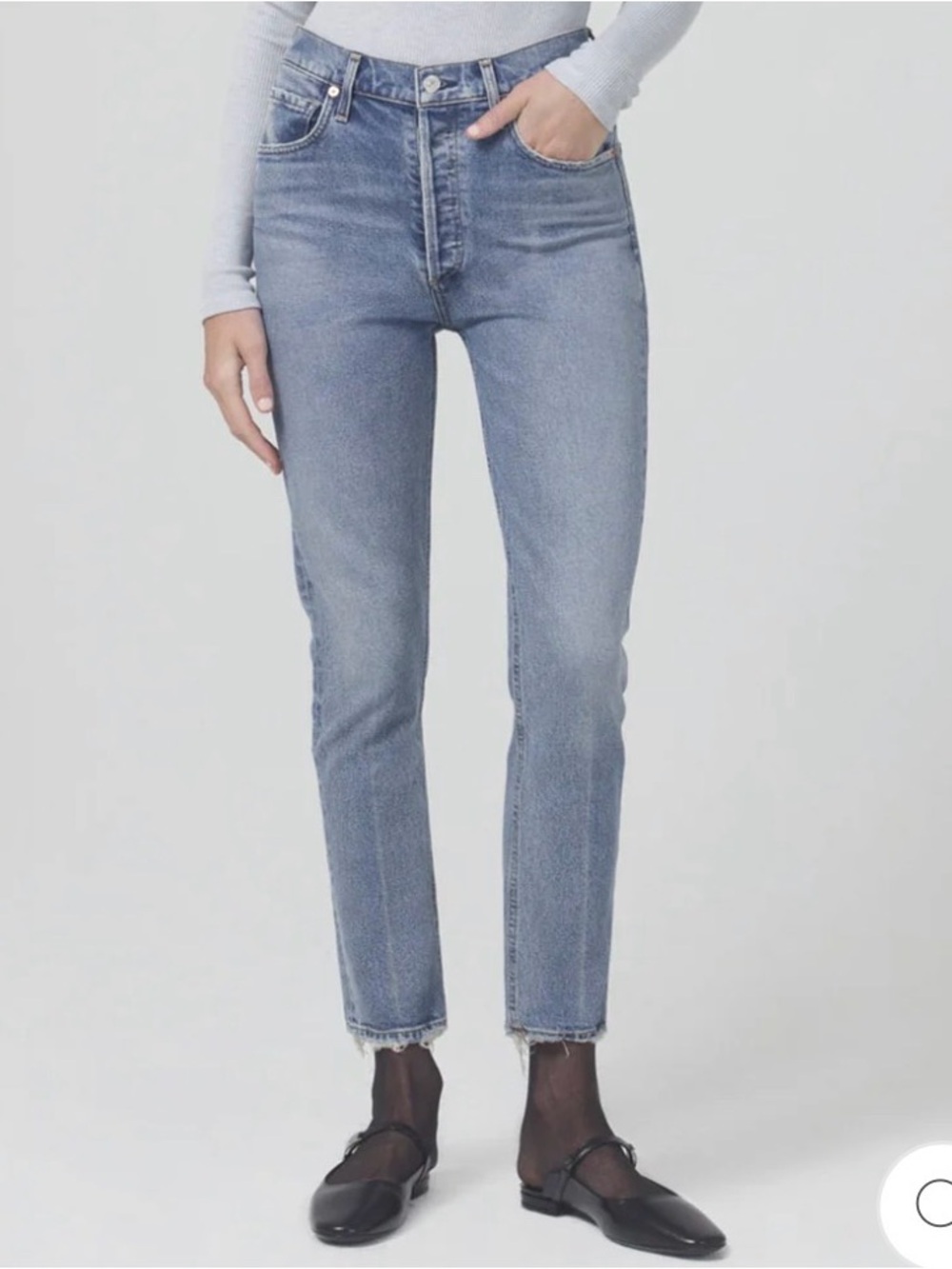 Citizens of Humanity Jolene High Rise Vintage Slim Jeans 27 Light Blue